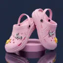  Women's Love Casual Clogs with Adjustable Back Strap for Girl's PF-304